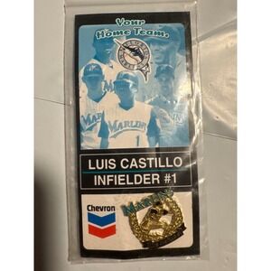 Luis Castillo Florida Marlins Baseball Pin Chevron Commemorative Infield Collect